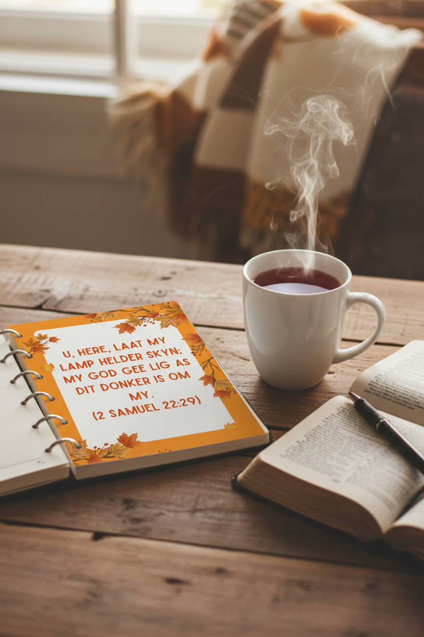 Christelike Joernaal vir mans - U laat my lamp helder skyn vir mans
