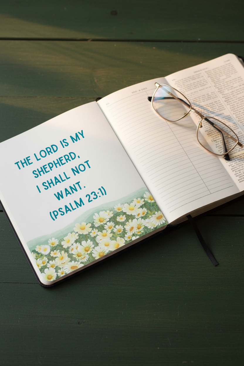 PDF Christian Journal for men - The Lord is my shepherd