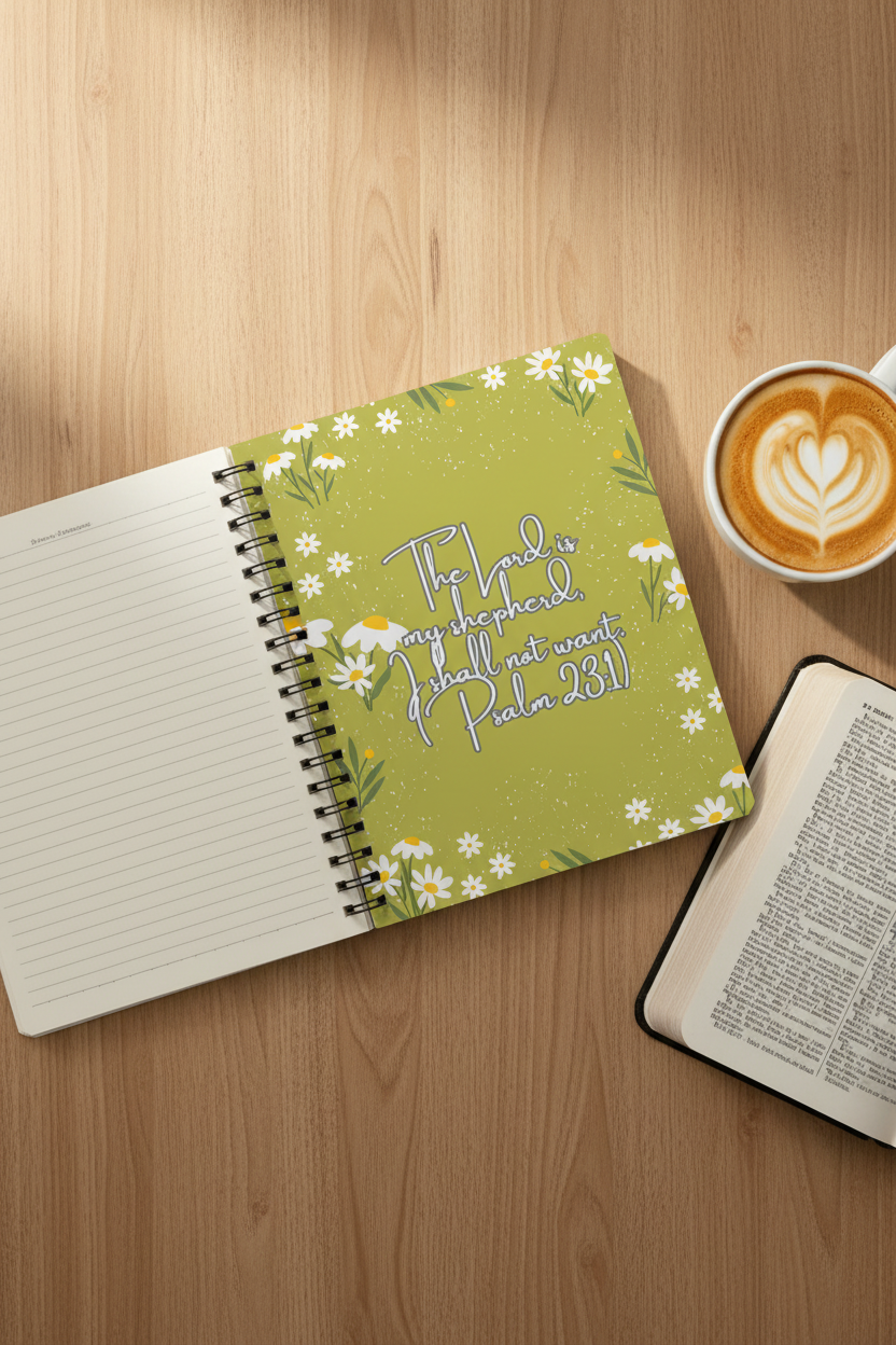 Christian Journal for women - The Lord is my shepherd