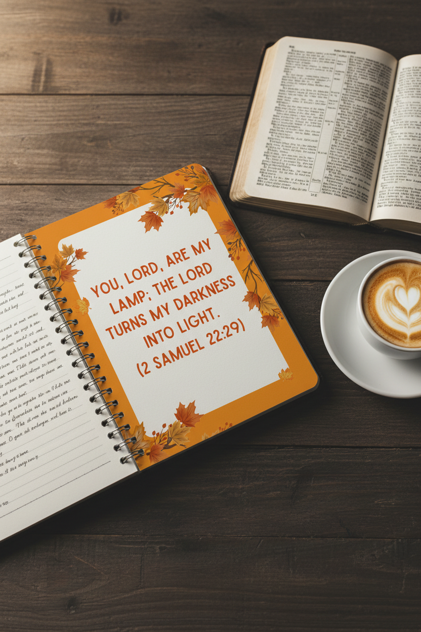 Christian Journal for men - You are my lamp