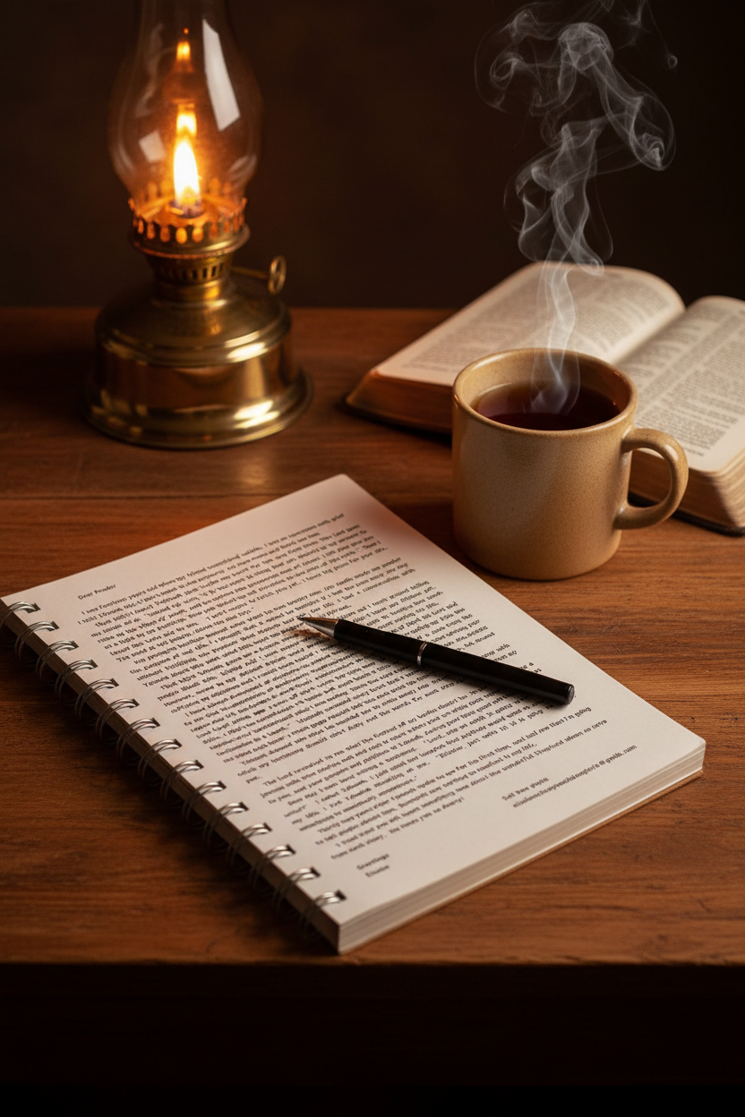 Christian Journal for men - You are my lamp