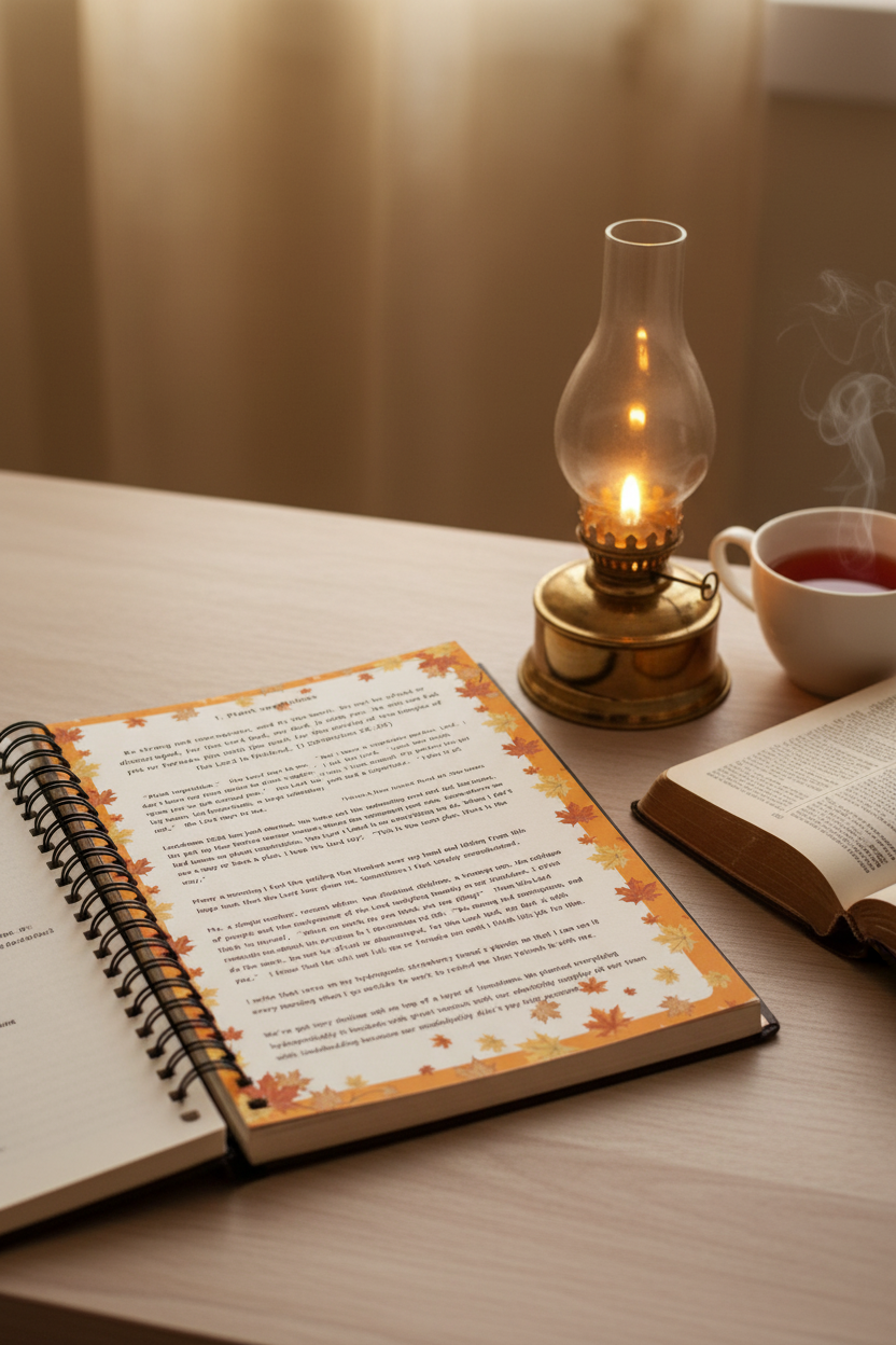 Christian Journal for women - You are my lamp