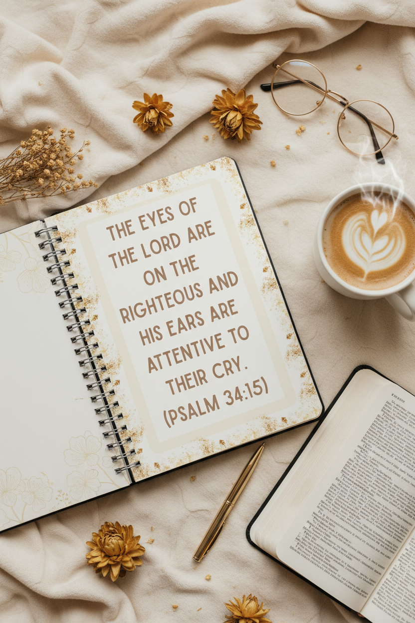 Christian Journal for men - When the righteous call for help