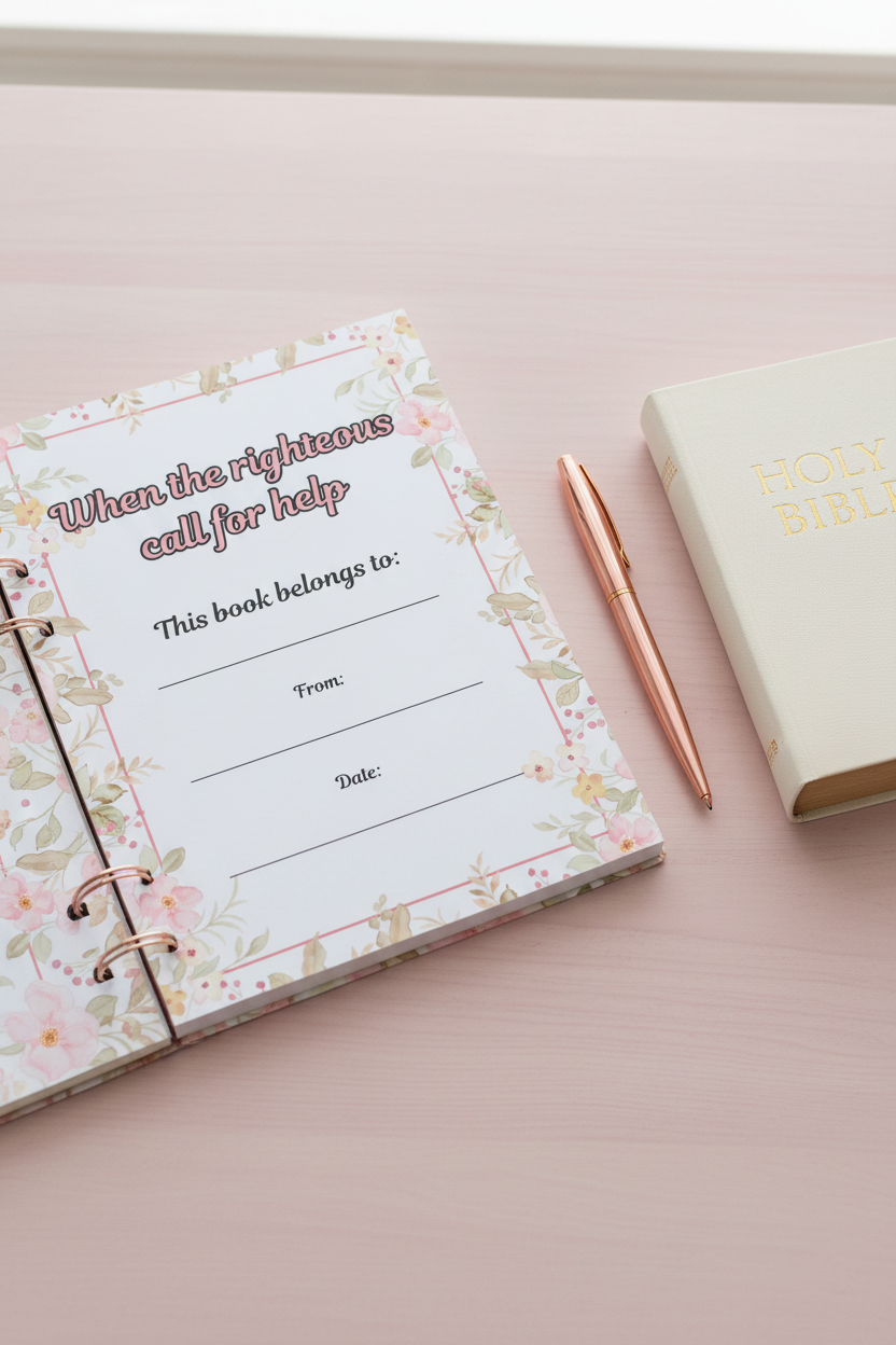 Christian Journal for women - When the righteous call for help